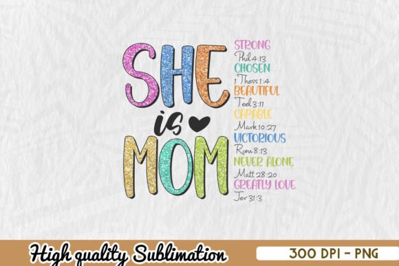 A Designer's Review: She is Mom Strong Greatly Love PNG