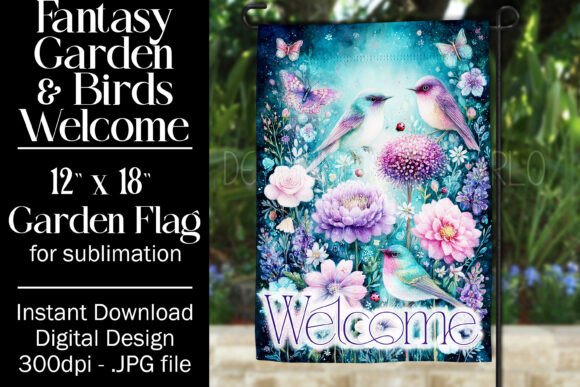 A Garden Flag Design's Promise for Embroidered Crafts