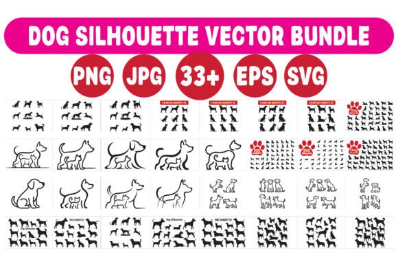 A Practical Look at the Dog Silhouette Vector Bundle for Embroidery