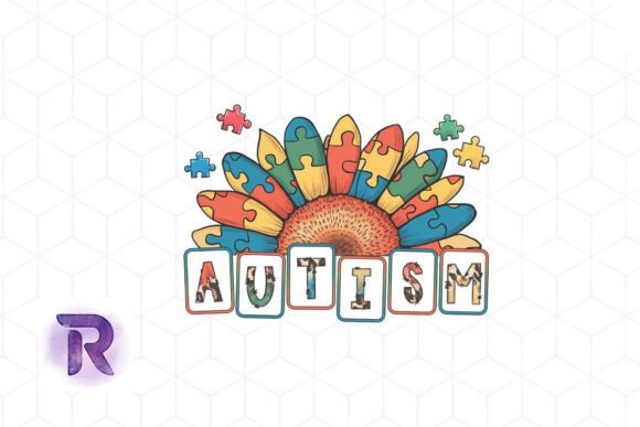 A Sunflower Design for Autism Awareness Crafting
