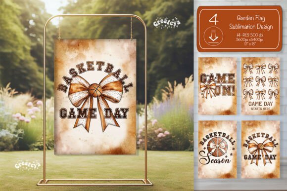 Evaluating the Basketball Garden Flag PNG for Embroidery